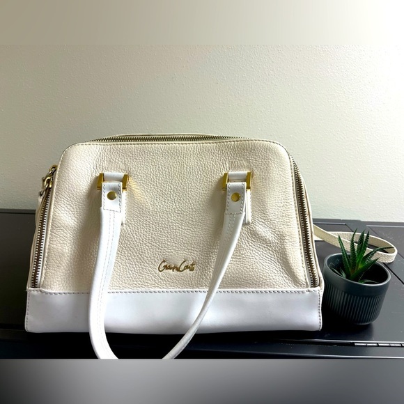 Gianni Conti Handbags - Gianni Conti White and Cream Handbag